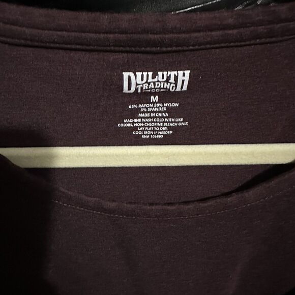 Duluth Trading Ponte Knit Long Sleeve Dress Size Medium Purple - Picture 3 of 9